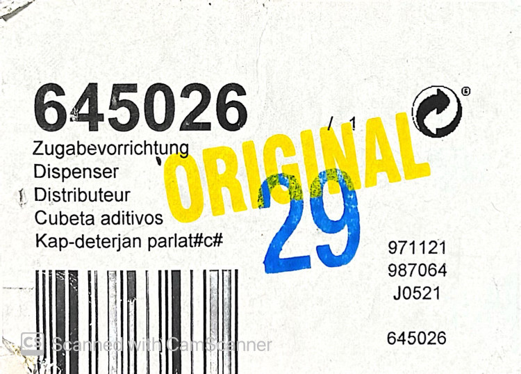 جاقرصی ظرفشویی بوش کد 645026