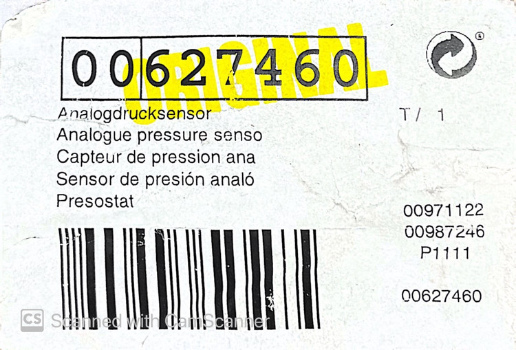 هیدروستات لباسشویی بوش کد 00627460